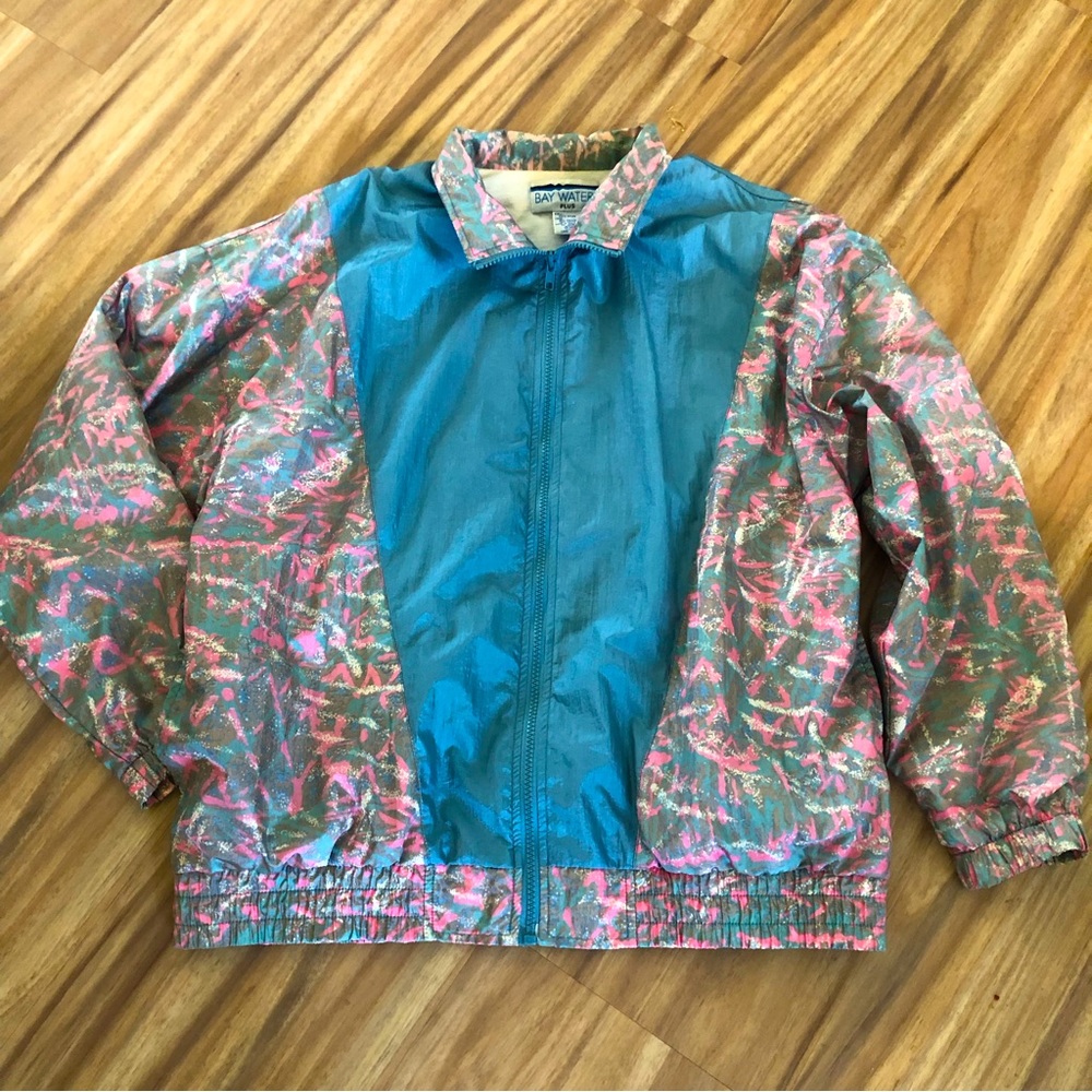 Vintage windbreaker jacket, 80s Barbie vibes
